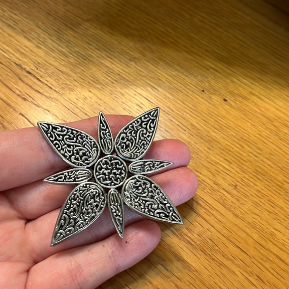 John Hardy Other - Vintage John Hardy Modernist Large Starburst Tie Clip Silver Tone Statement Star